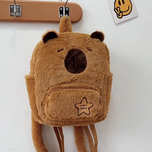 I Stationery กระเป๋าเป้ Capybara กระเป๋านักเรียน สวยทนทานกระเป๋านักรียนมัธยม กระเป๋านักเรียนผู้หญิง กระเป๋าเป้สะพายหลัง
