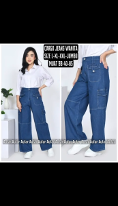 Celana Kulot Jeans Cargo Wanita: Bahan Berkualitas & Desain Nyaman