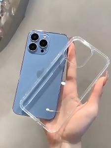 Transparent Phone Case for Iphone 14/15/16 Plus Pro Max - Acrylic TPU Clear 1.5mm 2.00mm 0.8mm