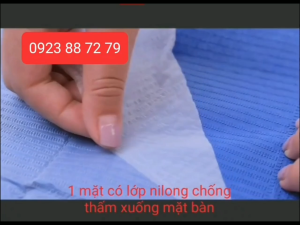 Bịch 125 tấm Giấy lót xe đẩy kệ phun xăm lót bàn phun xăm giấy lót vệ sinh dành cho spa dùng 1 lần