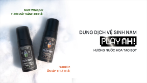 Bọt Dung Dịch Vệ Sinh Nam PlayAh hương nước hoa Franklin/Mint Whisper tạo bọt 100ml
