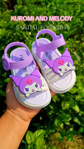 𝗠𝗠🦋 0-9Years Cartoon Design Melody & Kuromi Cute Cartoon for Kids Girls Sandals