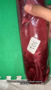 Payung Lipat 3 Polos Lapis / Hitam Anti UV GRC - 301