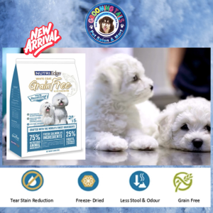 NUTRIEDGE Bluewater Delight GRAIN FREE Fresh Salmon Whitefish & Tuna (1kg/4kg) All Life Stages Dog Food