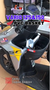 𝗕𝗞𝗣 𝗙𝗥𝗘𝗘 𝗦𝗞𝗥𝗨 ORIGINAL BKP BASKET HONDA VARIO 150 VARIO125 VARIO150 Plastic Plastik Pvc Motor Front Bakul Depan Raga Motorsikal Motorcycle VARIO 125