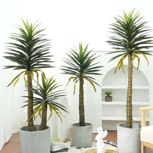 Dracaena Marginata ต้นจันทร์ผา ต้นไม้มงคลปลอม ต้นดราแคน่า 130/160 ซม ต้นไม้เสมือนจริง ของตกแต่งภายในและภายนอก