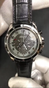ADRIATICA Swiss Made Multifunction Day-Date Watches Black Gray Details Mens Leather Strap Watch 45mm A8291.Y226QF