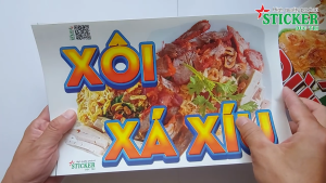 🔥 MIẾNG DÁN XÔI XÁ XÍU... 🔥 DÁN TƯỜNG XE CỬA KÍNH... CHO QUÁN ĂN.