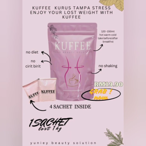 Kuffee Yunie [ Chocolate / White Coffee) 4 Sachet/Pek 100% ORIGINAL DIRECT HQ