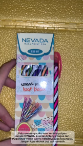 Pulpen Ulir Nevada 1 pack isi 12 pcs - Bolpoin Spin - Bolpen Unik - Pen Lilin Murah 0.7mm