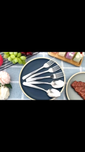 12pcs Stainless Steel Spoon and Fork Dinnerware Table [ GM GO SHOP ]