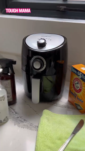 Tough Mama NTM-AF3 Air Fryer 3L Black Air Fryer with Timer Dual Knob