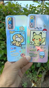 Case Hologram Fashion ( PIKACHU ) REALME C15 C33 REALME 10 Casing Hologram Aurora Markas Kesing