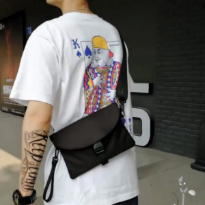 PM1988⚡พร้อมส่ง 💯กระเป๋าคาดหน้าอก กระเป๋าคาดเอว สะพายข้าง สไตล์สปอร์ต ผ้าไนล่อนกันน้ำ ขนาดกระทัดรัด กระเป๋าผู้ชาย กระเป๋าเท่ๆ