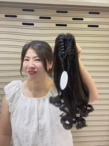 หางม้าหนีบลอนปลาย หางม้าหนีบ รหัสสินค้า 8809 สวยตามภาพ100%  สินค้าในไทย