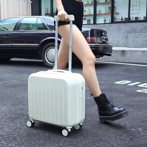 FS168 A315 New Koper Cabin Mini 18 Inchi dengan Roda Berputar 360 Desain Fashionable