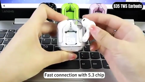 หูฟังบลูทูธไร้สาย ใหม่ พร้อมส่ง ส่งเร็ว หูฟังลูทูธ หูฟังTWS กันน้ำIPX5 เสียงดีมากHIFI มินิน่ารัก มีไมโครโฟน บลูทูธเวอร์ชัน5.3ล่าสุด