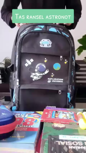 Rifata Official - TAS SEKOLAH BAHAN TEBAL ANTI AIR UNTUK ANAK COWOK - TAS RANSEL BERKUALITAS TINGGI - BACKPACK ANAK LAKI LAKI - TAS ASTRONOT