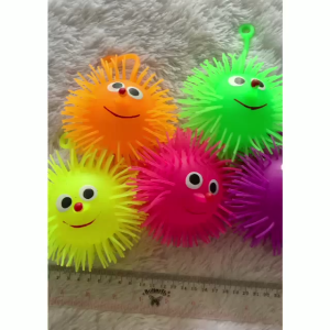 Mainan Anak Yoyo Ubur ubur Bola lampu Puffer Ball Bola Lampu LED