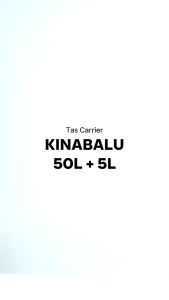 Tas Gunung / Carrier Premium Kinabalu 50+5 Liter Arei Outdoorgear