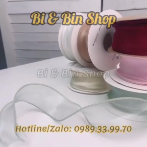 Ruy Băng Voan Đuôi Cá Dùng Bó Hoa Gói Quà Làm Đồ Thủ Công Trang Trí Làm Phụ Kiện Thời Trang