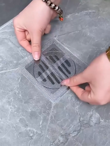 Set 10 Miếng Lưới Lọc Rác Chống Tắc/ Lọc Rác Nhà Tắm/ Miệng Cống Thoát Nước Chặn Côn Trùng 10x10cm