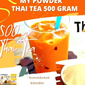 Bubuk Minuman Rasa Thai Tea Bubble drink Powder drink Thai Tea 500gram