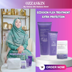 Ozzaskin By Oki Setiana Dewi - Flek Extra Treatment Protection Perawatan Kulit Kusam dan Sensitif