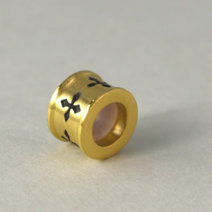 Chow Sang Sang 周生生 XL Charme Noir 999 Gold Charm - Faith 86640C for Men and Women (Bracelet Not Included)