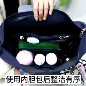 For longchamp กระเป๋าจัดระเบียบ มีช่องแบ่ง9ช่อง กระเป๋าเครื่องสําอาง สะพายไหล่ สะพายข้าง