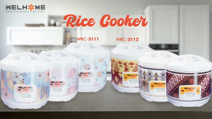 Rice Cooker / Mejikom WELHOME WRC-3111 / WRC-3112 18Liter 380 Watt | Magicom Welhome 3in1 Berfungsi Untuk Menanak Menghangatkan Dan Mengukus 100% Anti Lengket | Gallery Audio