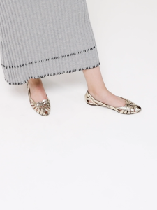 PAZZION JS51-1G Celina Embossed Weaved Flats