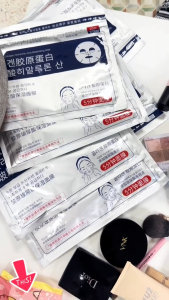 แผ่นมาร์คหน้า MAIGOOLE คอลลาเจน ไฮยาลูโรนิค แอซิด มอยซ์เจอร์ไรซิ่ง AD001 Collagen hyaluronic acid mask (1 แพ็ค 10 ชิ้น)