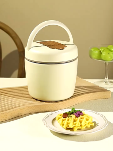 1.2L Lunch Box/Kotak Bekal/Mangkok Cangkir Sup 304 Stainless Lunch Box Bulat Tahan Panas 6 Jam Vacuum Insulated Round Kotak Makan