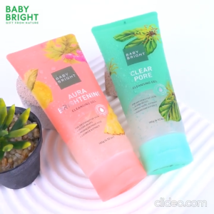 BABY BRIGHT Cleansing Gel Pembersih Wajah 185gr / Aura Brightening / Clear Pore Cleansing Gel