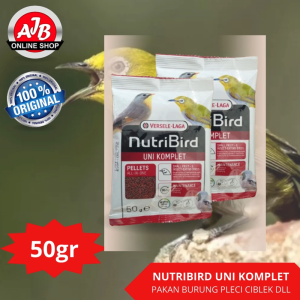 NUTRIBIRD UNI KOMPLET 50G Pakan Burung Pleci Ciblek Dll
