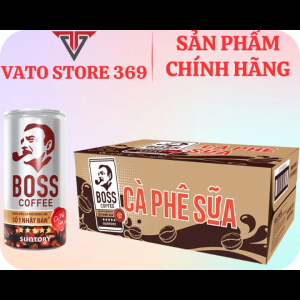 Cà phê sữa BOSS coffee lon 180ml
