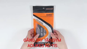 Găng Tay Tập Gym AOLIKES AL-115 Có Đệm Silicon Lòng Bàn Tay Dầy Dặn Chơi Thể Thao Tập Gym
