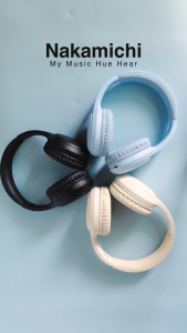 Nakamichi My Music Hue Hear Super Bass Wireless Bluetooth Headphones - Black