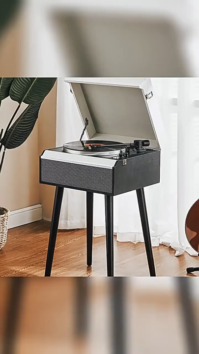 Middix  record player bluetooth เครื่องเล่นแผ่นเสียงไวนิล เครื่องเล่นแผ่น Vinyl Player เครื่องเล่น แผ่นเพลง