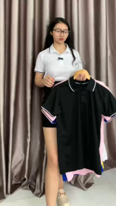 [HOÀN TIỀN ĐẾN 15%]Áo Phông Có Cổ Cá Sấu Mè Nhiều Màu Mát Nhẹ Form Xuông Dùng Cho Cả Nam Và Nữ