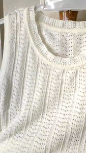 Setelan Anak Perempuan Import Renda Rajut Tanpa Lengan Rok Remple Pita Besar Terbaru