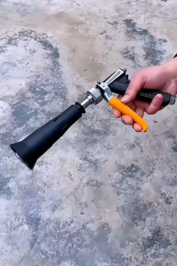 ปืนฉีดน้ำแรงดันสูง สำหรับสวนผักและผลไม้ สีดำ ฉีดน้ำ ฉีดยาฆ่าแมลง ฉีดปุ๋ย หมุนได้ 360 องศา