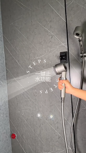 SG [In Stock]🔥Supercharged shower Head shower head set in 3 gear modeDetachable Handheld Shower Head.  One Button Stop Original Sprayer Bath