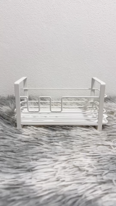 ที่วางฟองน้ำ พร้อมถาดรอง - สีขาว (BE-11)