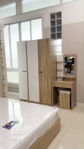 ชุดห้องนอน 5-6 ฟุต สไตล์มินิมอล ชุดชุด 4 ชิ้น รุ่น ELON สีโซลิด-ขาว ผ่าน Livinghome FurnitureMall