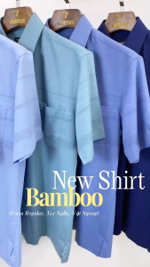 (Freeship) Áo Sơ Mi Ngắn Tay Vĩnh Tiến Dáng Regular Vạt Ngang Sọc Caro Bamboo Spandex 439.1
