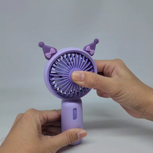 KIPAS PORTABLE KARAKTER SANRIO MINI FAN LUCUKEPALA KIPAS BISA PUTER USB FANEXTRA PACKING BUBBLE/KARDUS