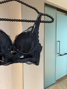 ˉTriumph New thickened underwear set for small chested women push-up bra set design beautiful back