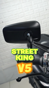 Street King Side Mirror V5 Square Design Big Mirror 8*14cm LTO Passed Fully Adjustable Universal